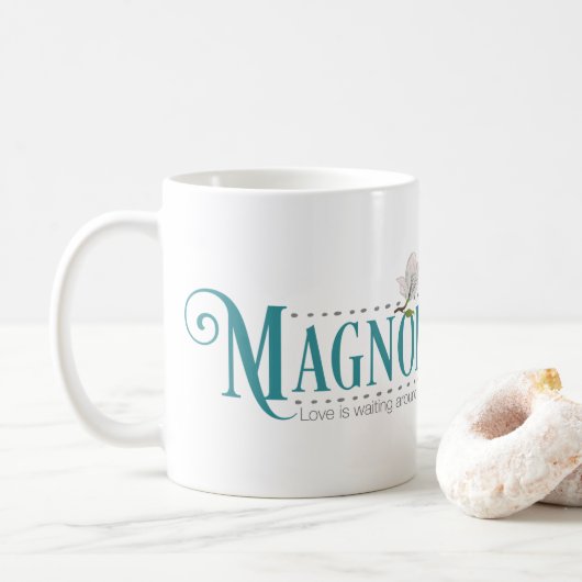 Tasse saine de magnolia (nouveau logo) (Avec donut)