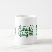 Tasse Saint-Patrick avec citation verte en gras (Centre)