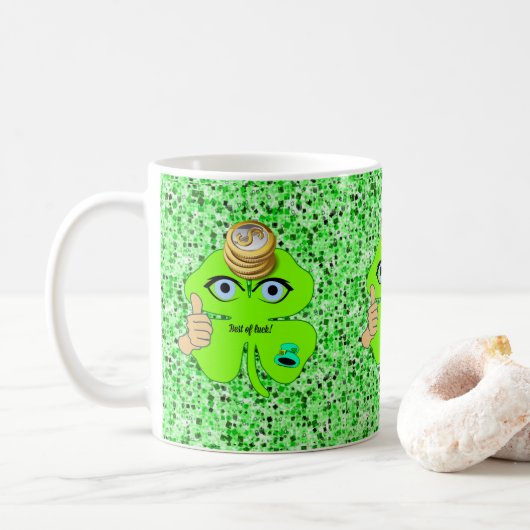 Tasse Saint-Patrick Trèfle (Avec donut)