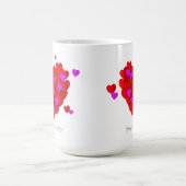Tasse Saint-Valentin Cœurs Romantiques (Centre)