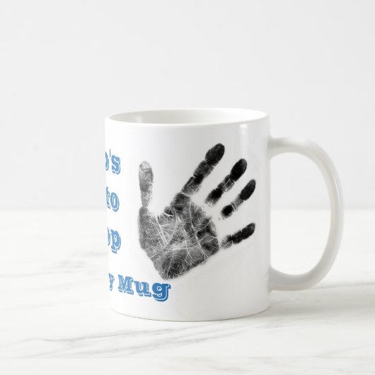 Tasse sale de handprint, mécanicien, médecines (Droite)