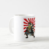 Tasse samouraï de drapeau (Devant gauche)