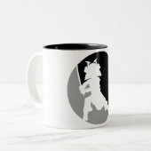 Tasse samouraï de silhouette de guerrier (Devant gauche)