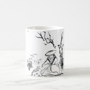 Tasse samouraï méditante