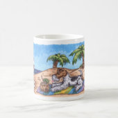Tasse sans fin de blanc de l'été 11oz de Fox de (Centre)