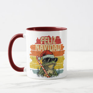 Tasse Santa Frog Feliz Navidad - Coucher de soleil