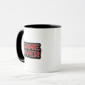 Tasse Sarcastique Game Over Rétro Pixel Art (Devant gauche)
