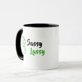 Tasse Sassy Lassy avec Shamrock (Devant gauche)