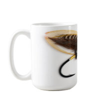 Tasse saumonée de mouche de charme bleu