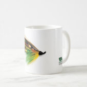 Tasse saumonée de mouche de montagnard vert (Devant droit)