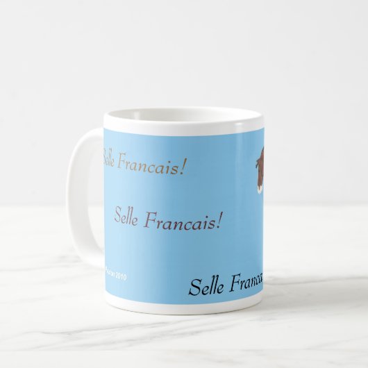 Tasse sautante de cheval de Selle Francais (Devant gauche)