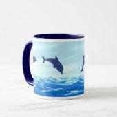 Tasse sautante de dauphins (Devant gauche)