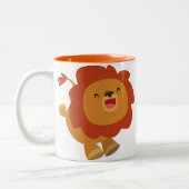 Tasse sautante mignonne de lion de bande dessinée (Gauche)