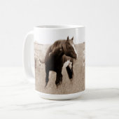 Tasse sauvage de Stallion~Majesty 15oz de mustang (Devant gauche)