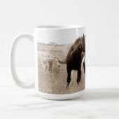 Tasse sauvage de Stallion~Majesty 15oz de mustang (Gauche)