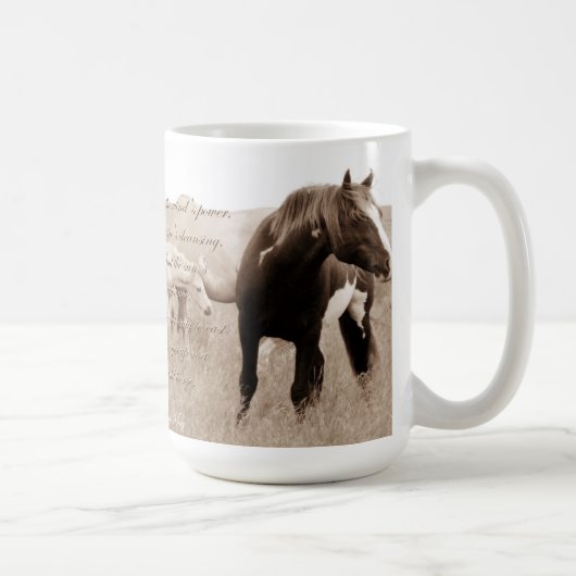 Tasse sauvage de Stallion~Majesty 15oz de mustang (Droite)