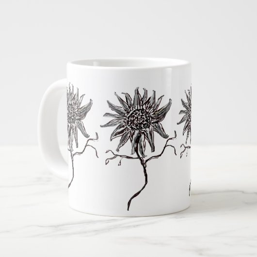 Tasse sauvage d'éléphant de tournesol (Devant gauche)