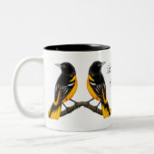 Tasse sauvage d'oiseaux de Baltimore Orioles (Gauche)