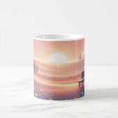 Tasse Scène de coucher de soleil rêveuse (Centre)