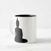 Tasse se reposante de silhouette de Bouddha (Devant gauche)