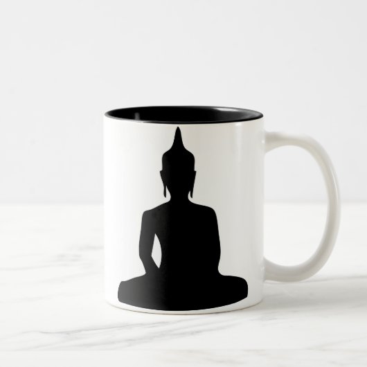 Tasse se reposante de silhouette de Bouddha (Droit)