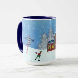 Tasse secrète de Pôle Nord de Père Noël