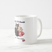 Tasse Selfie Loup & Mouton (Devant droit)