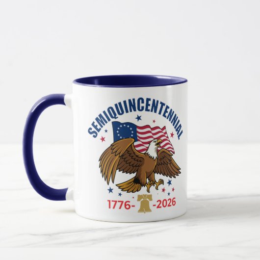Tasse Semiquincentennale Aigle Américain (Gauche)