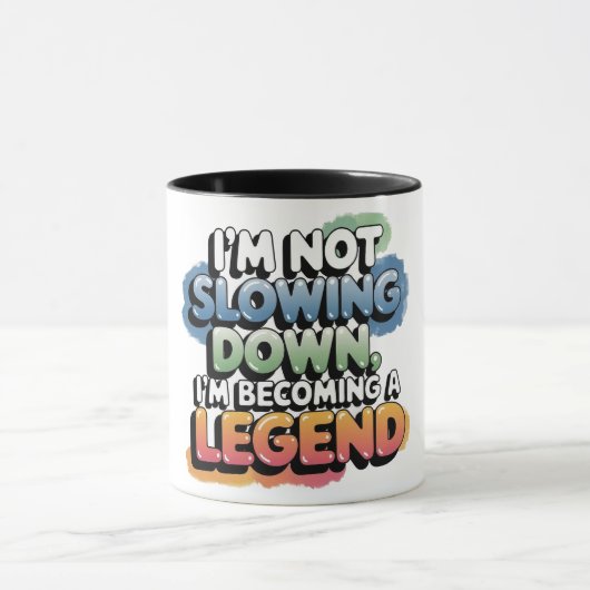 Tasse Senior Blagues JE NE RALENTIS PAS...... (Centre)
