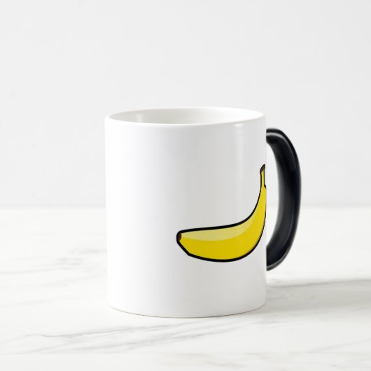 Tasse sensible à la chaleur de chat de banane (Devant droit)