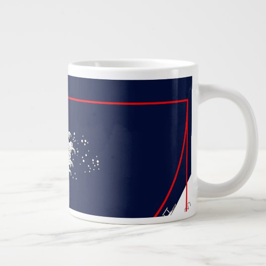 Tasse Séquence Fibonacci et la Grande Vague (Droite)