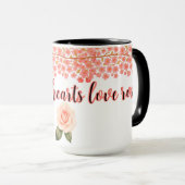 Tasse Sérénité Rose du Matin (Devant droit)