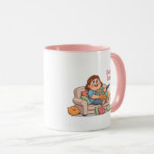 Tasse Serial Lover – Nuit Douillette avec Chat & P (Devant droit)