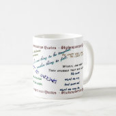 Tasse shakespearienne de citations (Devant droit)