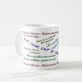 Tasse shakespearienne de citations (Devant gauche)