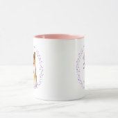 Tasse Shiba Inu – Cadeau personnalisé lavande past (Centre)