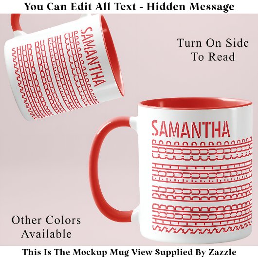 Tasse Shud Du Fuh Cup & Message Caché 138RW Drôle