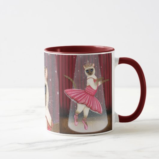 Tasse siamoise de danseur de point de chocolat de (Droite)