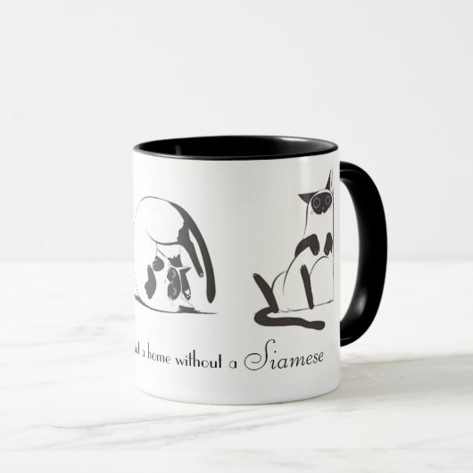 Tasse siamoise de sonnerie (Devant droit)