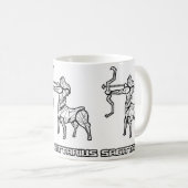Tasse Signe du zodiaque Sagittaire (Devant droit)