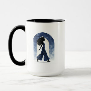 Tasse Silhouette de Marche Céleste Moderne