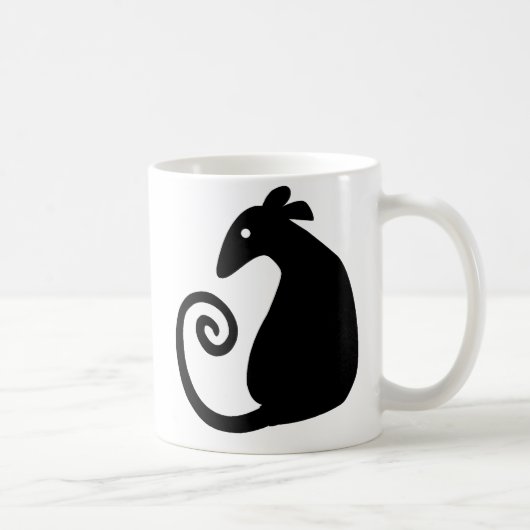 Tasse silhouette de rat (Droite)