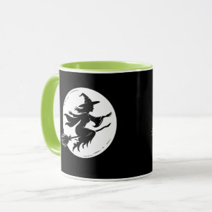 Tasse Silhouette de Sorcière, Halloween, Sorcière