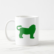 Tasse Silhouette du Lion Vert Zodiaque – Lion équi