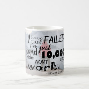 Tasse simple de citation de Thomas Edison