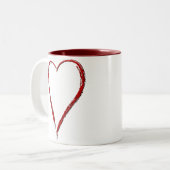 Tasse simple de coeur (Devant gauche)