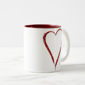 Tasse simple de coeur (Devant droit)