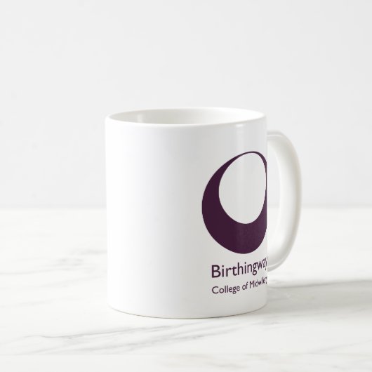 Tasse simple de logo de Birthingway (Devant droit)