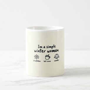 Tasse Simple Femme Hiver