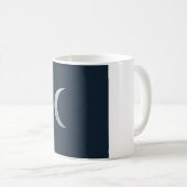 Tasse Simple Lune Phase en Ligne Art - Navy Profon (Devant droit)